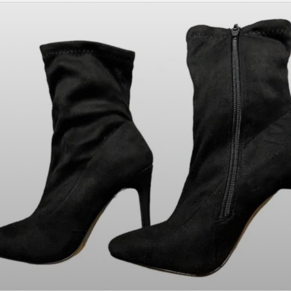 Anne Michelle Pointed Toe 4” Black Stilettos Women's High Heel Boots -Sz. 7 NWOT - Picture 3 of 10